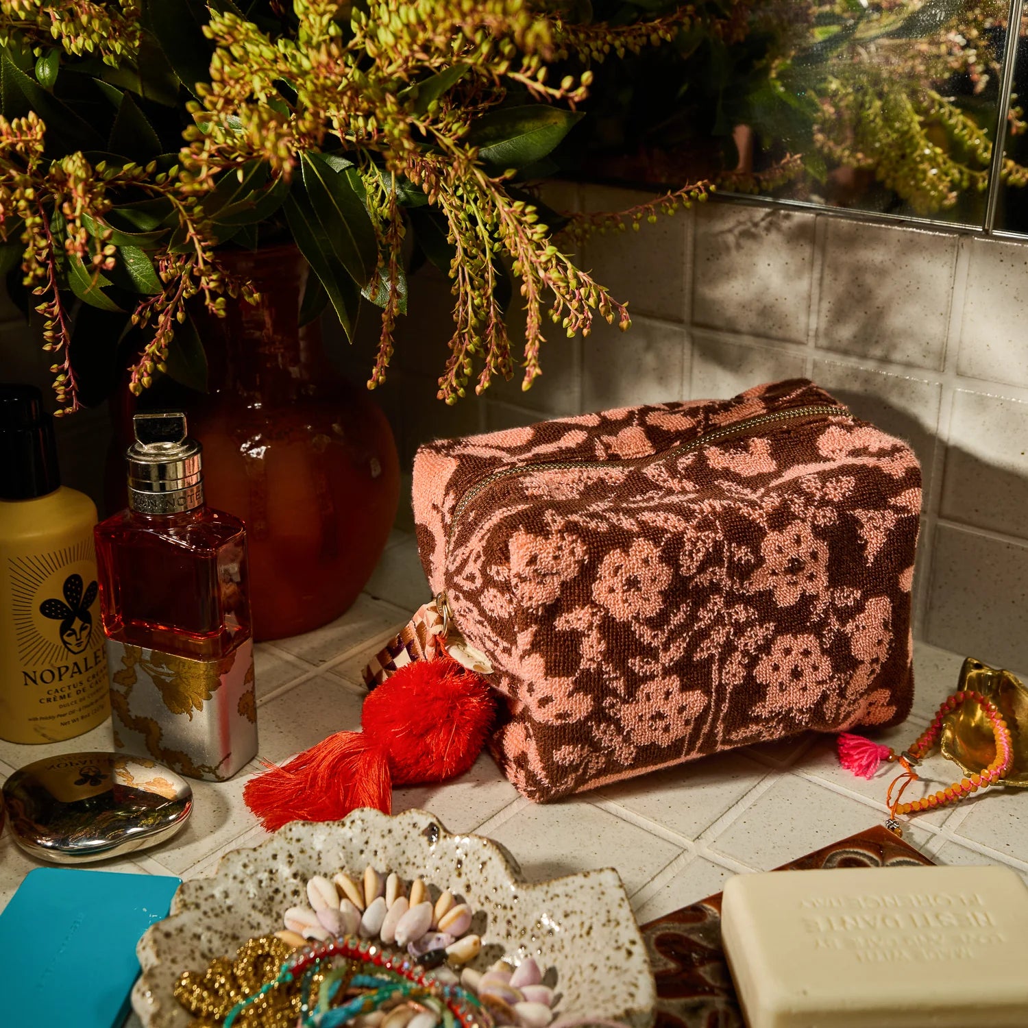 Indiana Terry Pouch - Carnelian - Small