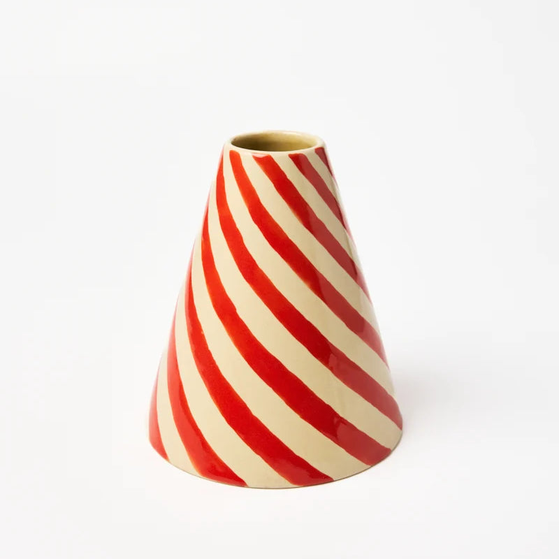 Jester Vase - Raspberry Swirl