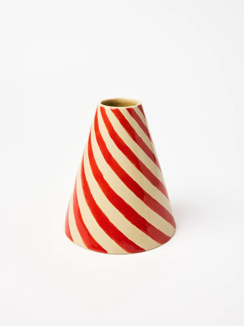 Jester Vase - Raspberry Swirl