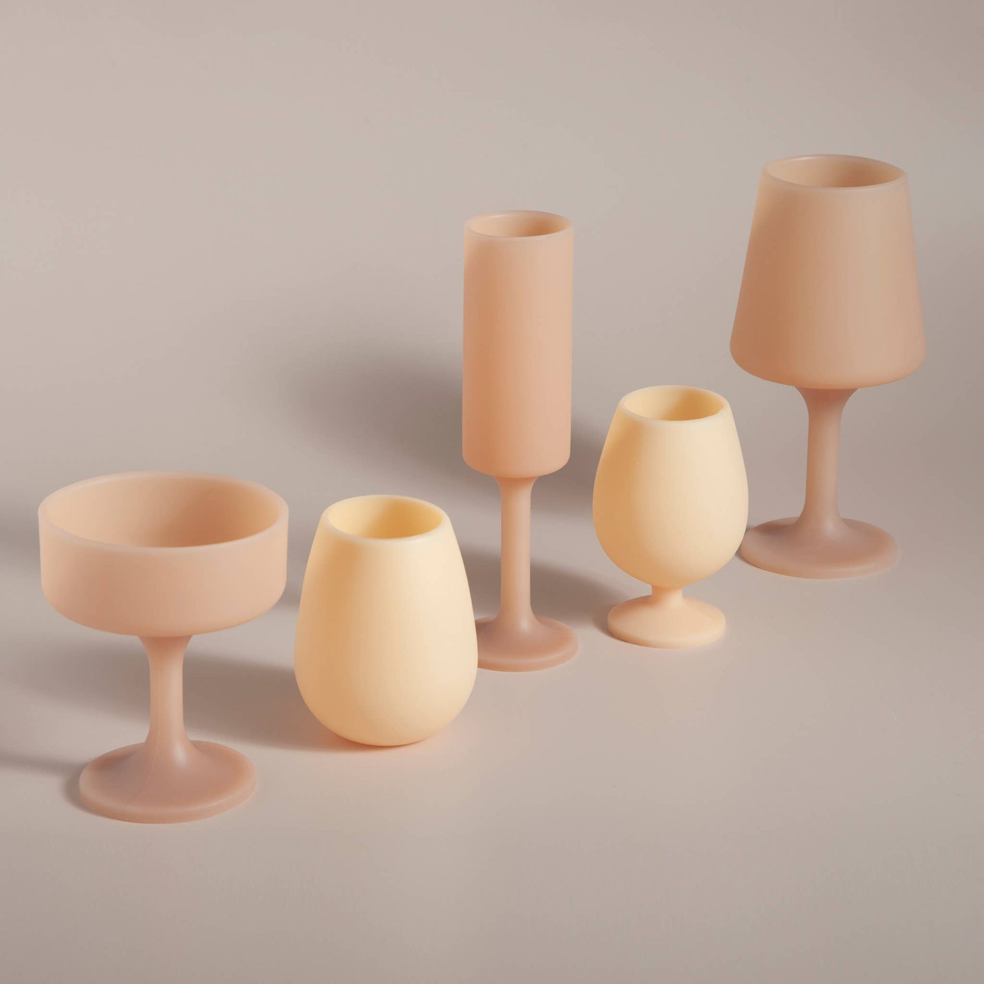 Mecc - Wheat + Oat Silicone Unbreakable Cocktail Glasses