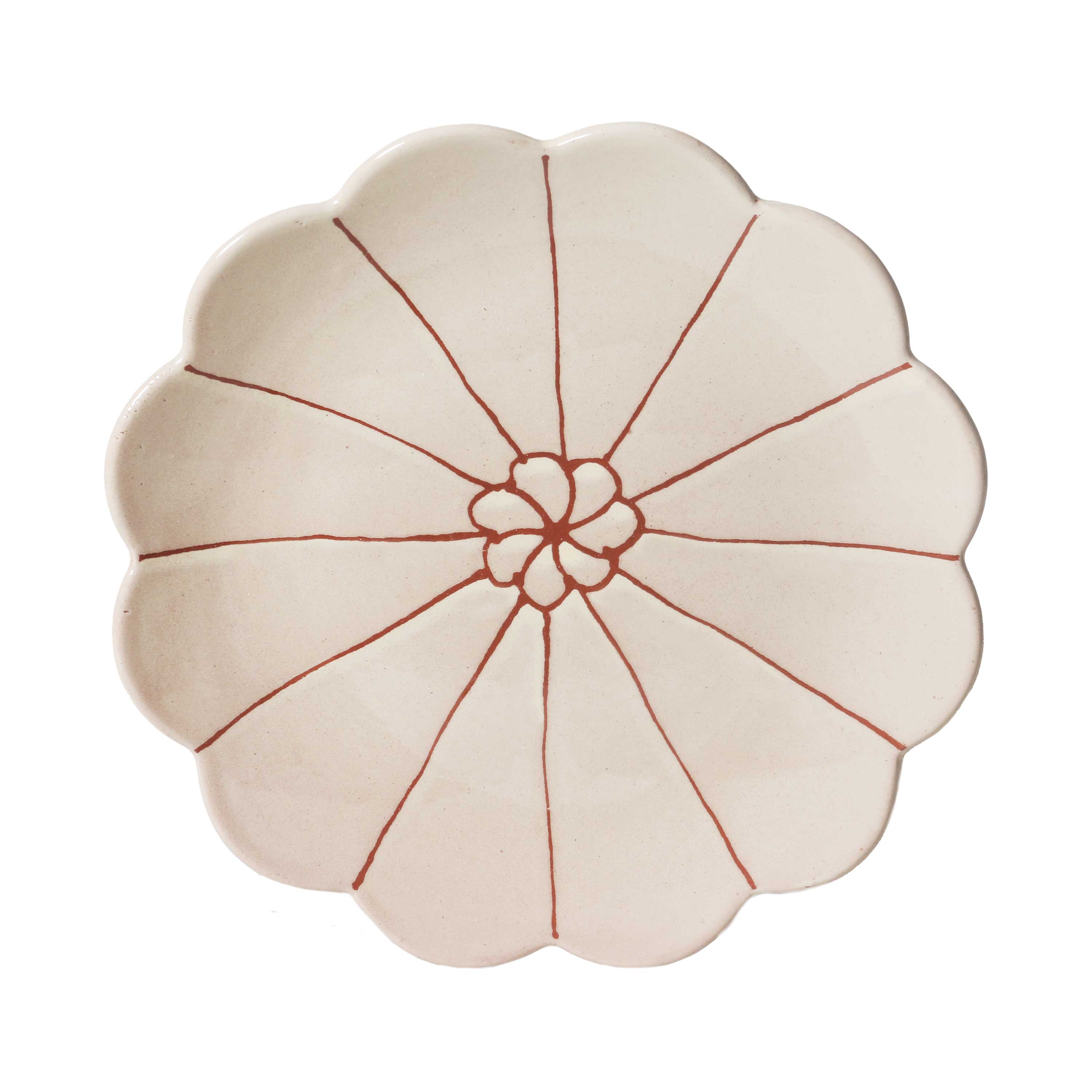 Plate - 18cm Spinning Flower - June's Daisy