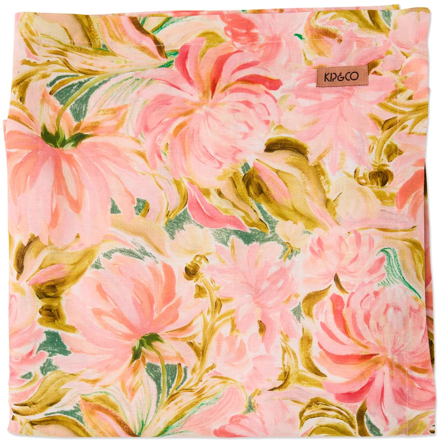 Warm Floral Breeze Rectangular Tablecloth - Standard
