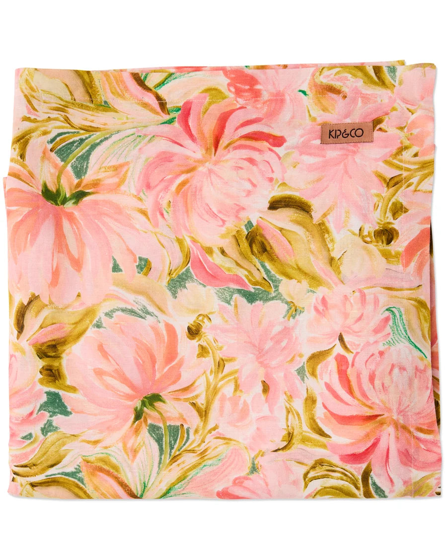 Warm Floral Breeze Rectangular Tablecloth - Standard