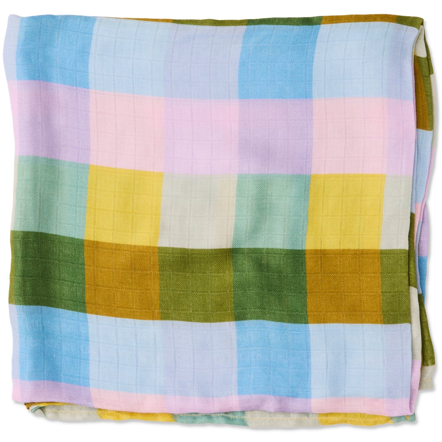 Sorbet Tartan Bamboo Swaddle