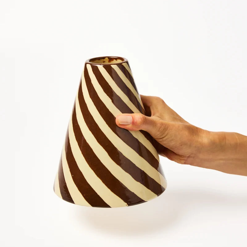 Jester Vase - Chocolate Swirl