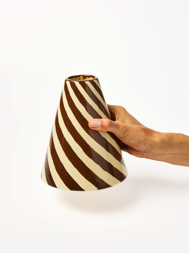 Jester Vase - Chocolate Swirl