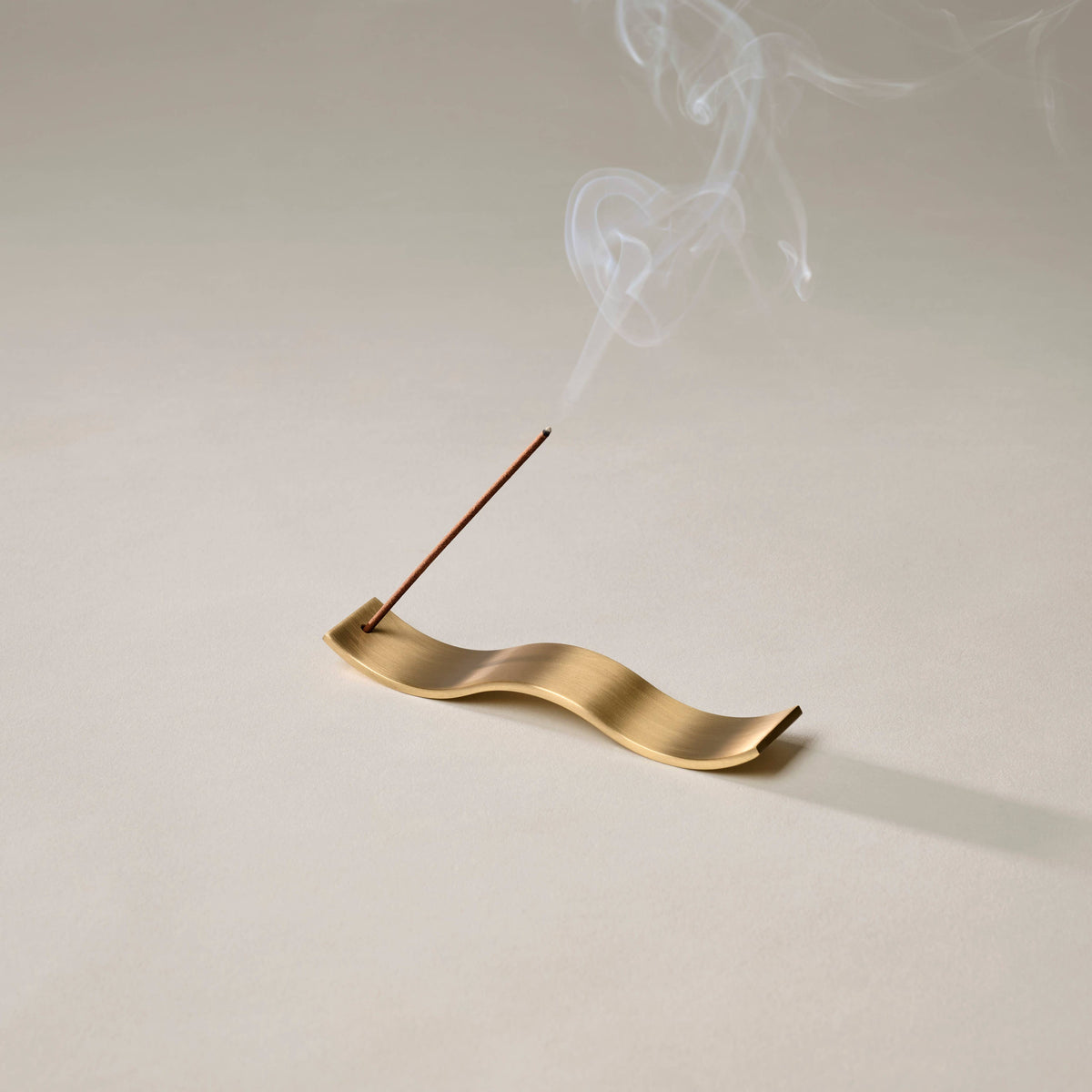 Brass Wave Incense Holder