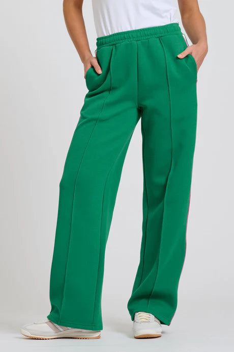 The Lola Pant - Green/Pink Stripe
