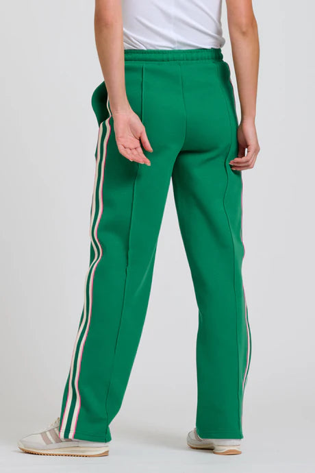 The Lola Pant - Green/Pink Stripe