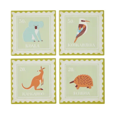 The Irwins Set of 4 Ceramic Coasters 10cm