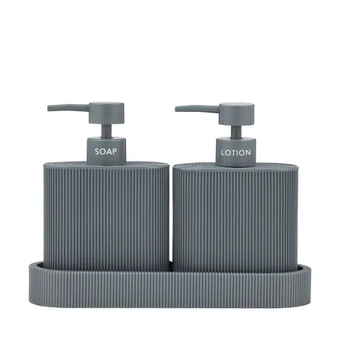 Sid S/2 Dispenser With Tray - Charcoal