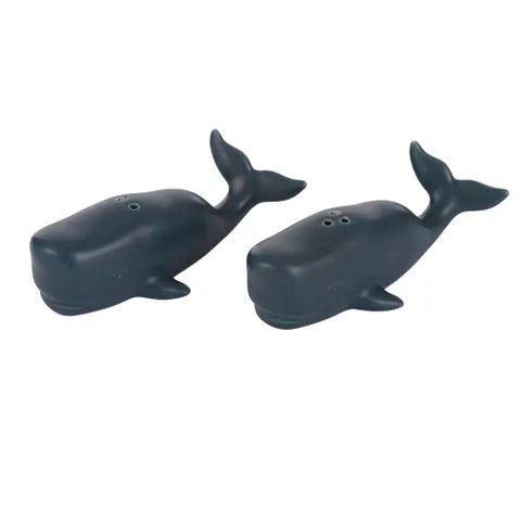 Whale Set of 2 Salt and Pepper - Blue