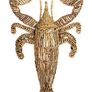 Lobster Woven Wall Hanging 40 x 70cm Nat