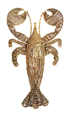 Lobster Woven Wall Hanging 40 x 70cm Nat