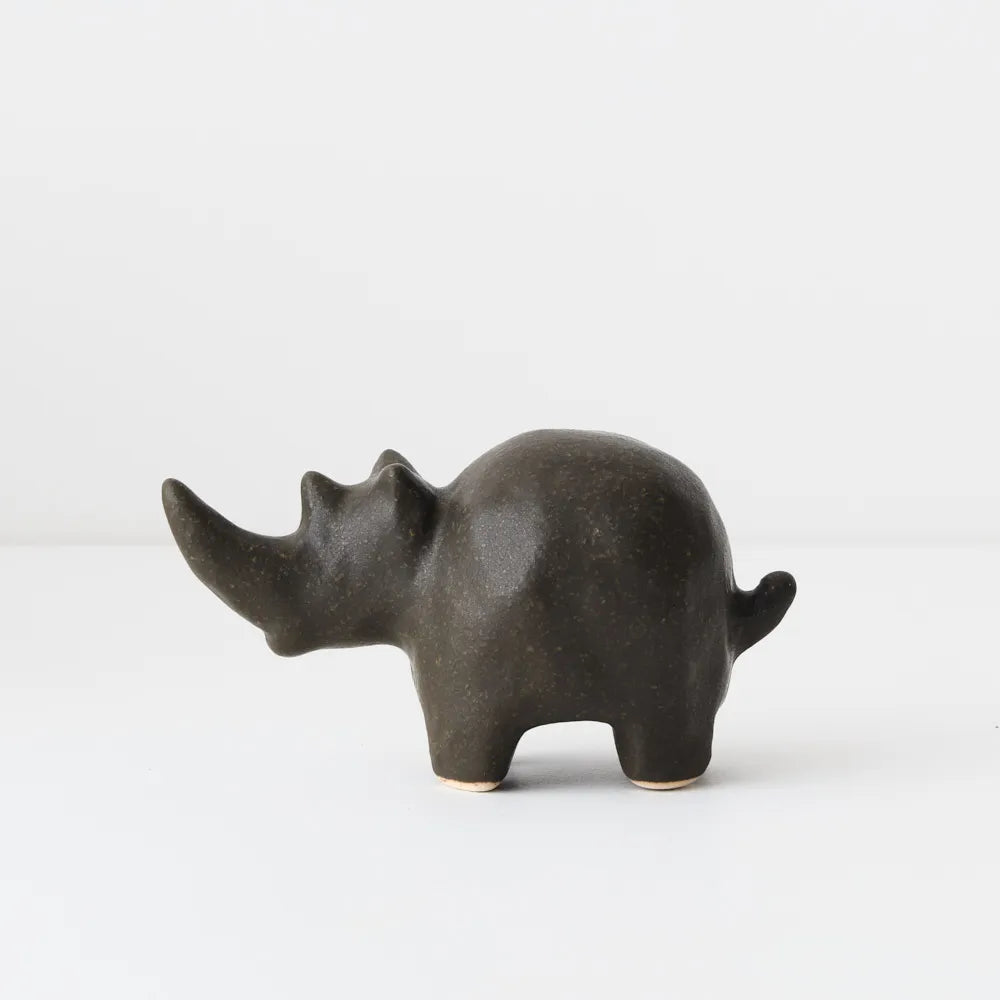 Zuri Hippo Object - Coal
