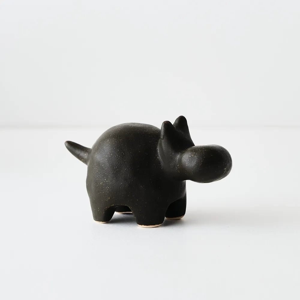 Zuri Hippo Object - Coal