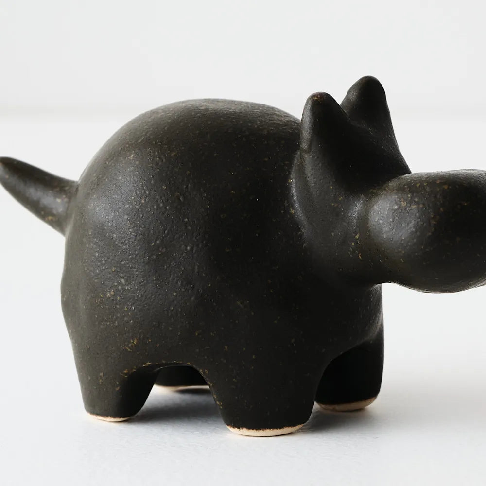 Zuri Hippo Object - Coal