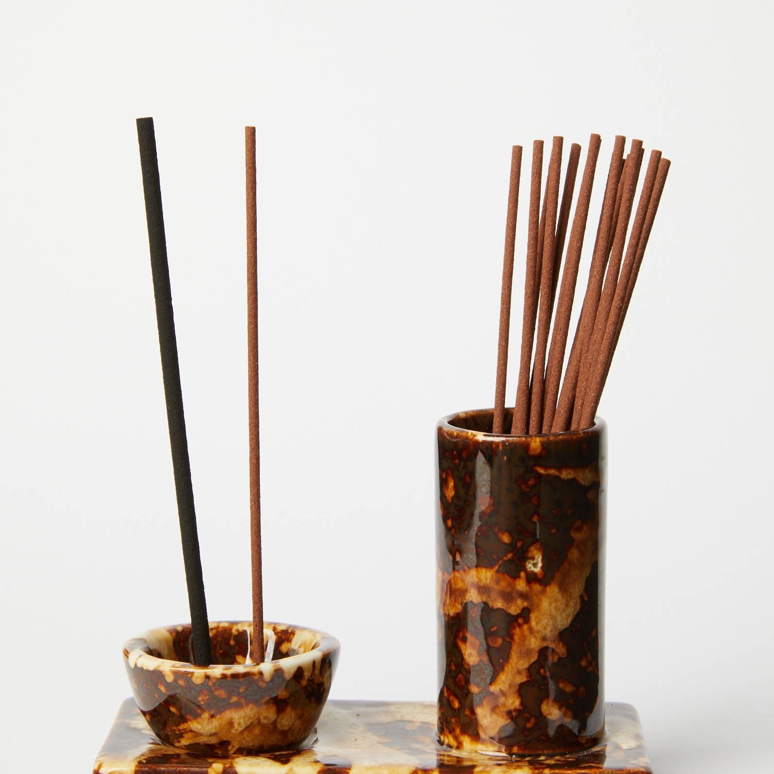 Gentle Habits Ceramic Incense Caddy – Chocolate