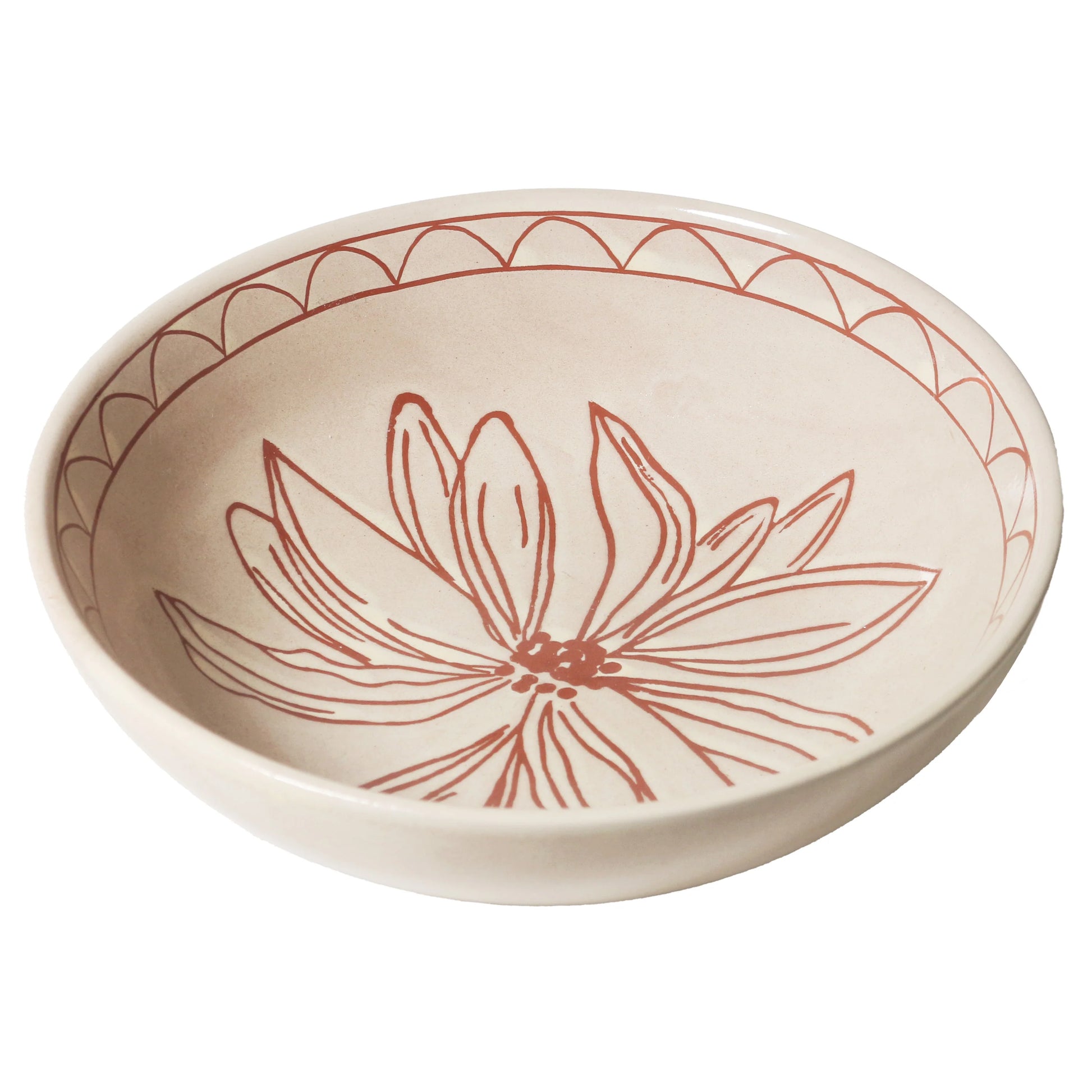 Bowl - 20cm x 5.6 Taupe - June's Daisy