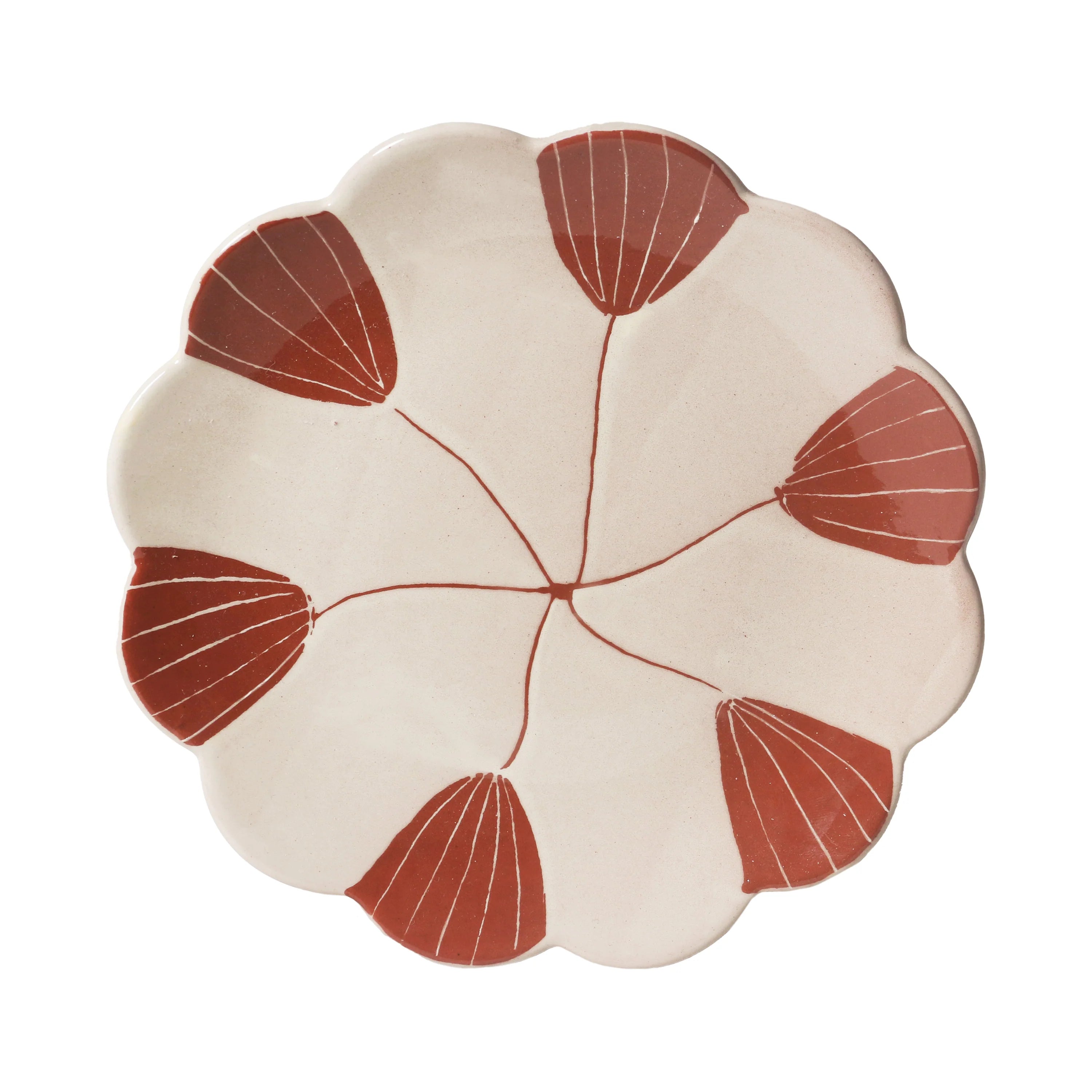 Plate - 18cm Fan Flower - June's Daisy