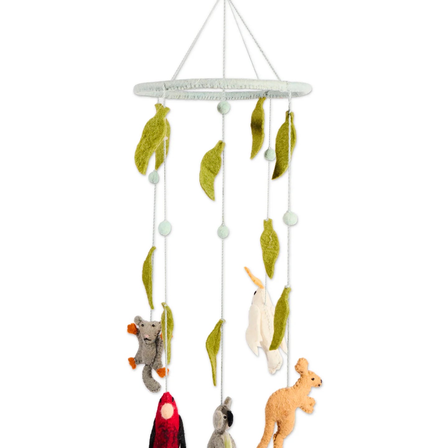 Australian Friends Felted Wool Mobile