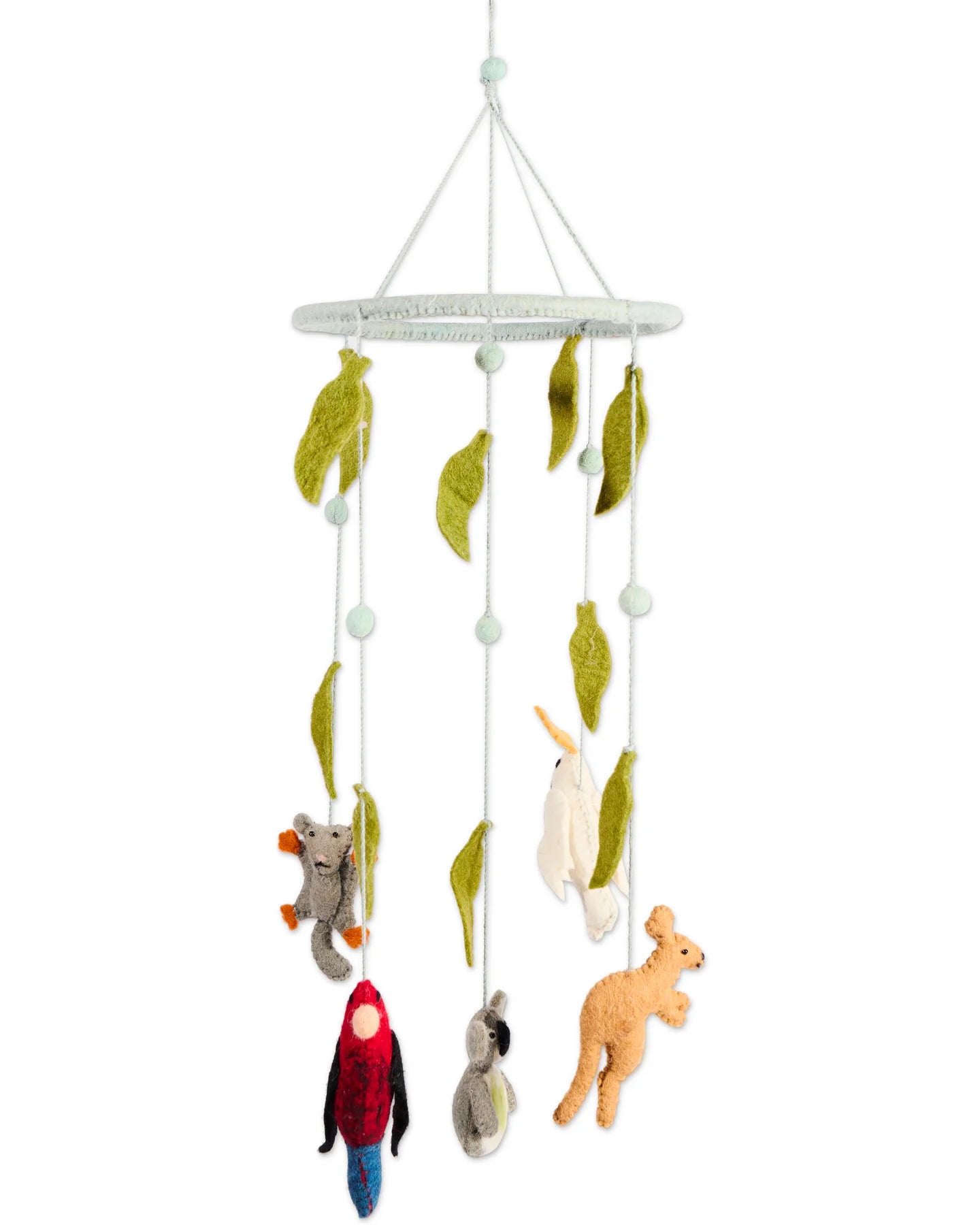 Australian Friends Felted Wool Mobile
