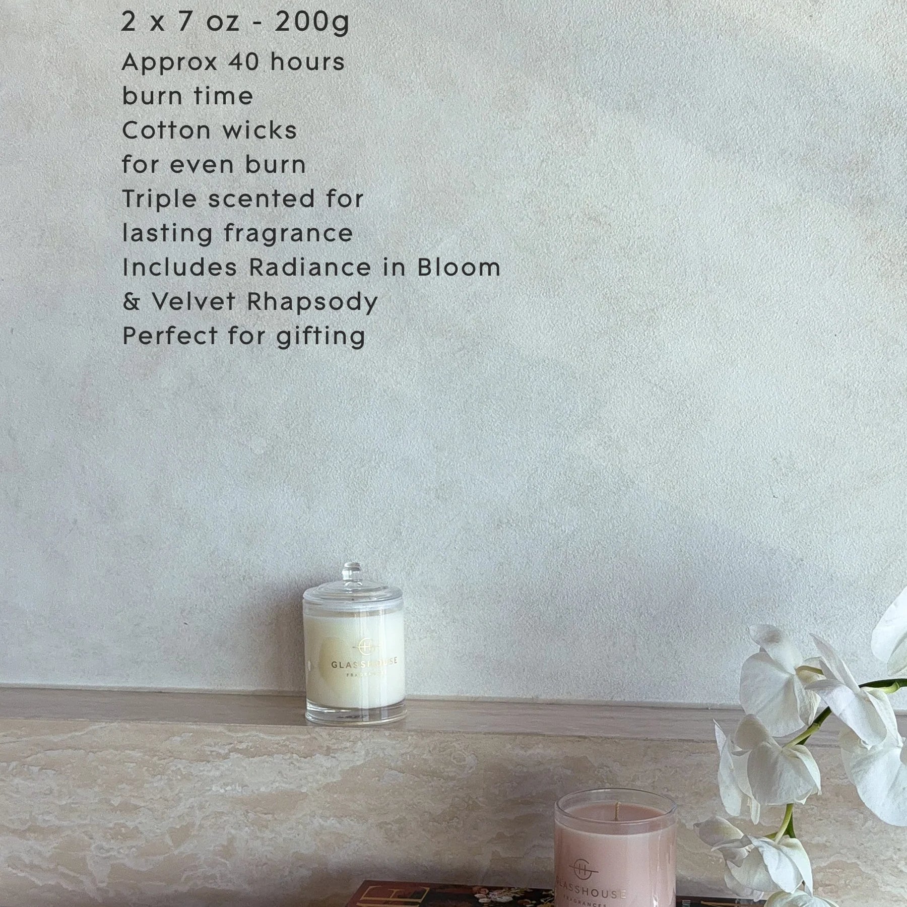 Candle Duo - Radiance In Bloom