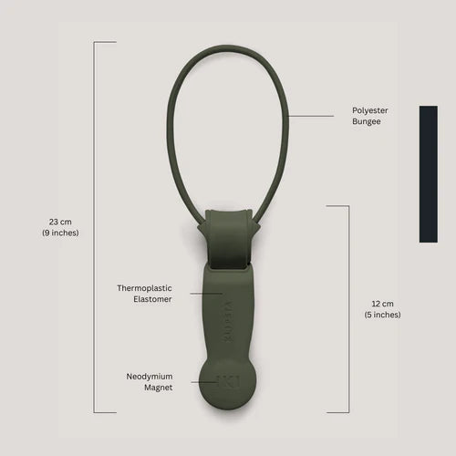 Klipsta FLEX Hat Clip - Wolf Grey
