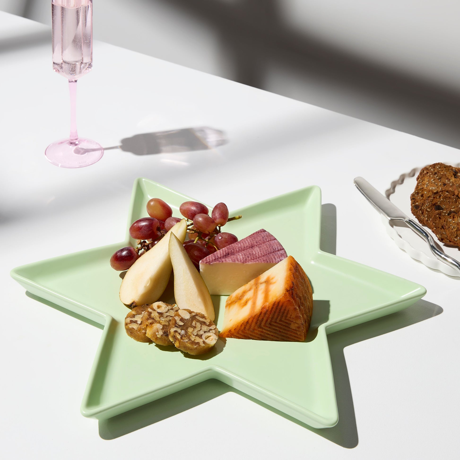 Ceramic Star Platter - Mint