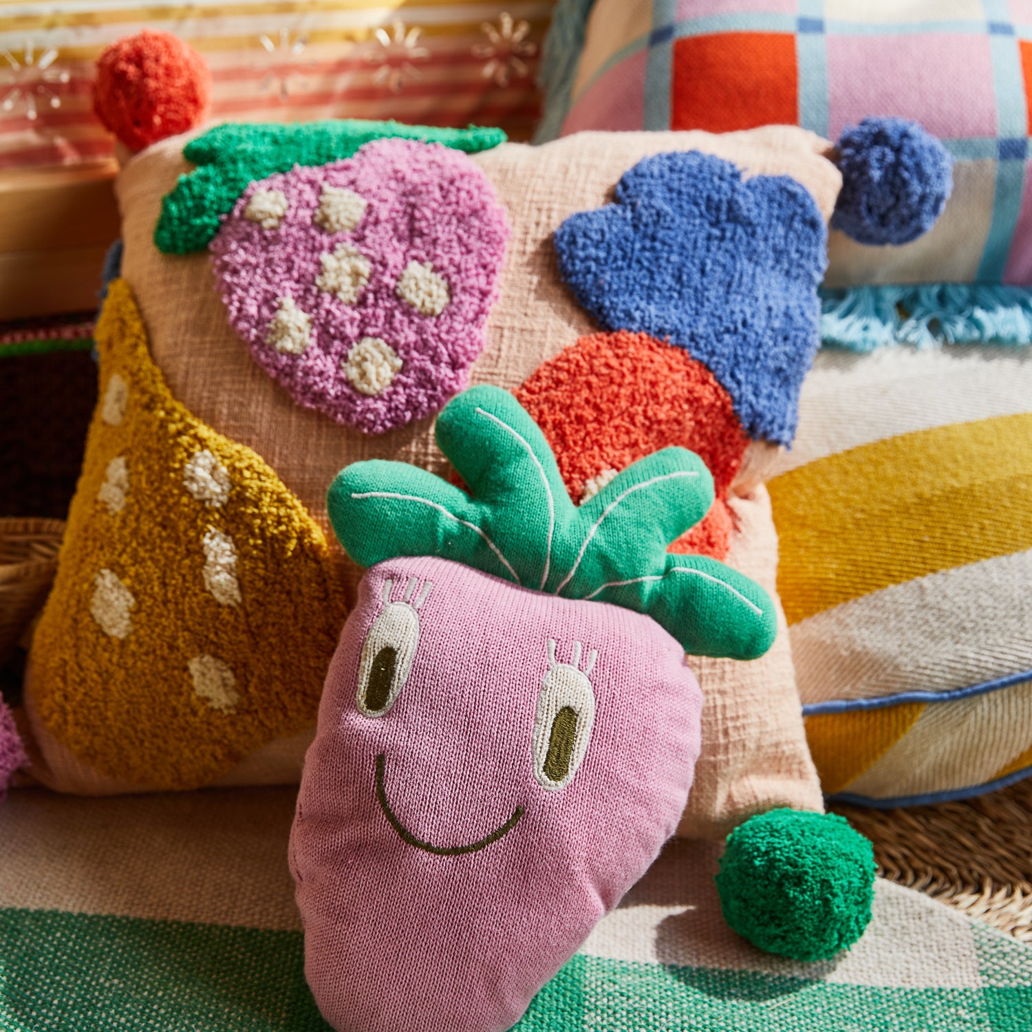 Ceecee Strawberry Cushion