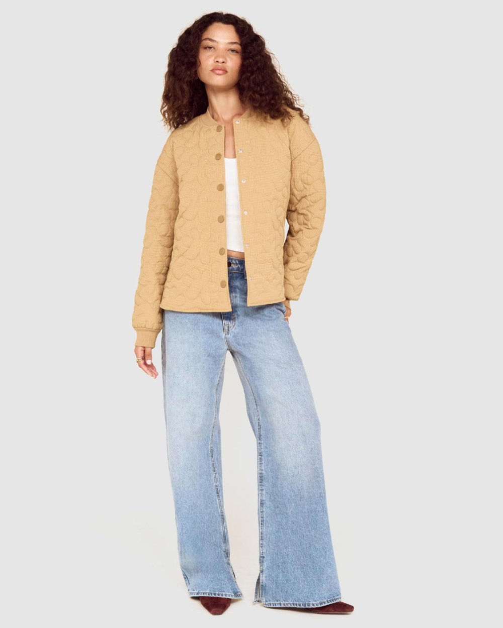 Sanna Puffer Jacket - Stone
