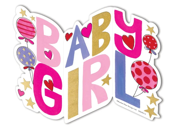 Zig Zag Card - Girl