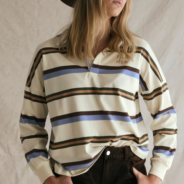 Jersey - Blue/Brown Stripe