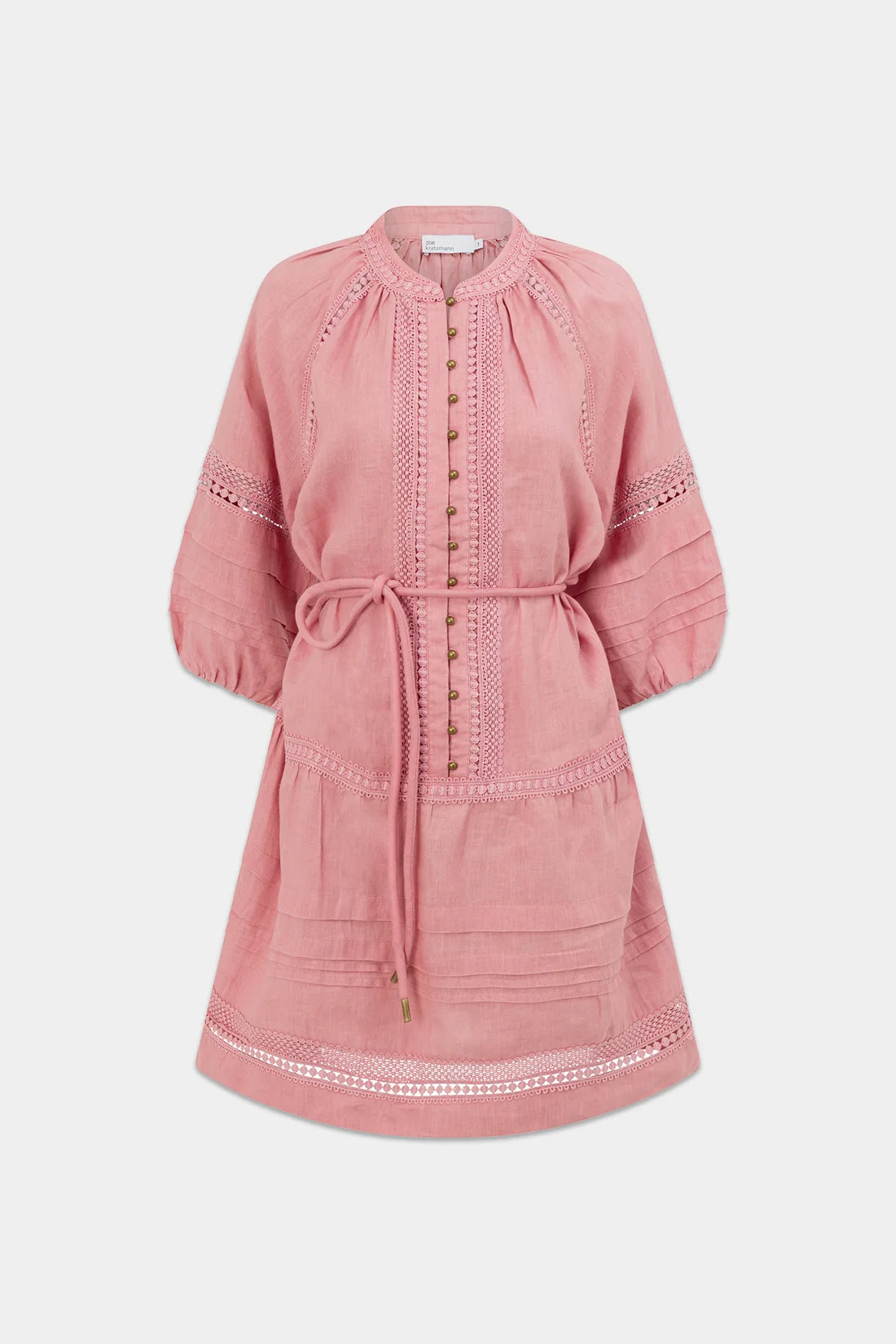 Jostle Dress - Pink Clay