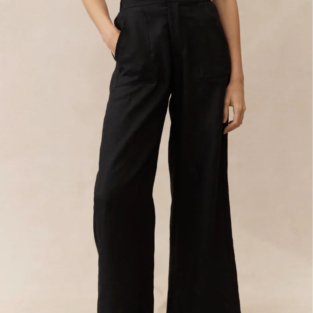 Jude Linen Pants - Black