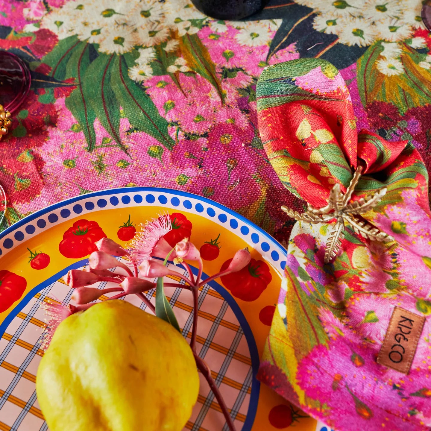 Bush Christmas Linen 4P Napkin Set