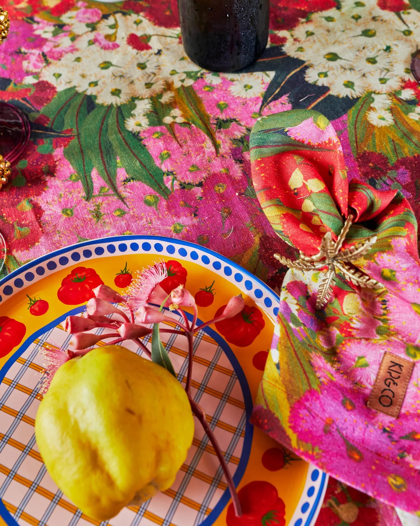 Bush Christmas Linen 4P Napkin Set