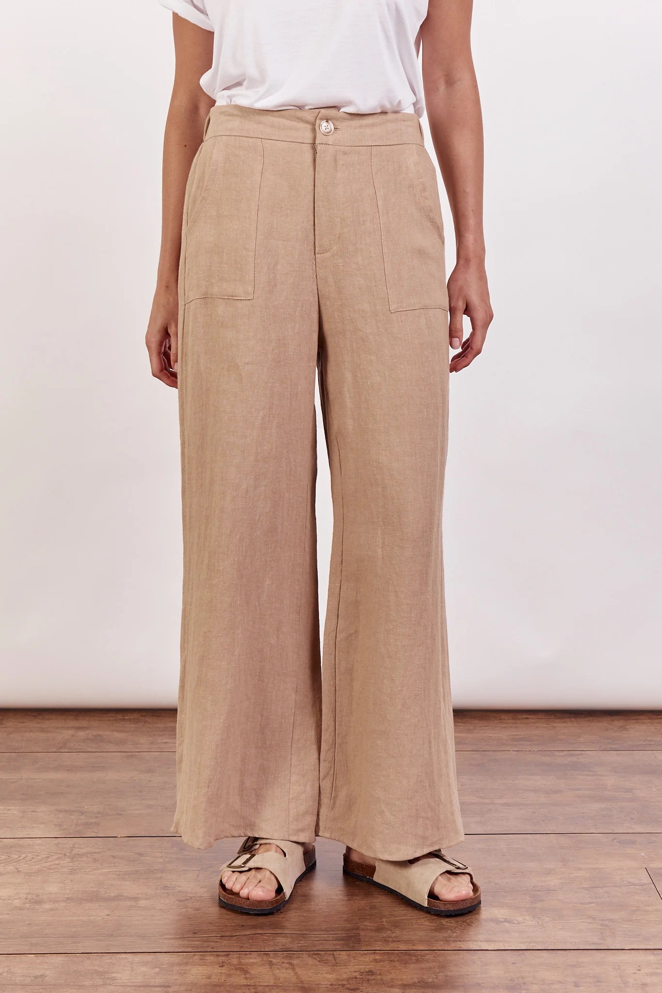 Jude Linen Pants - Camel
