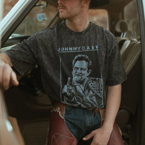 Man in Black Box Tee