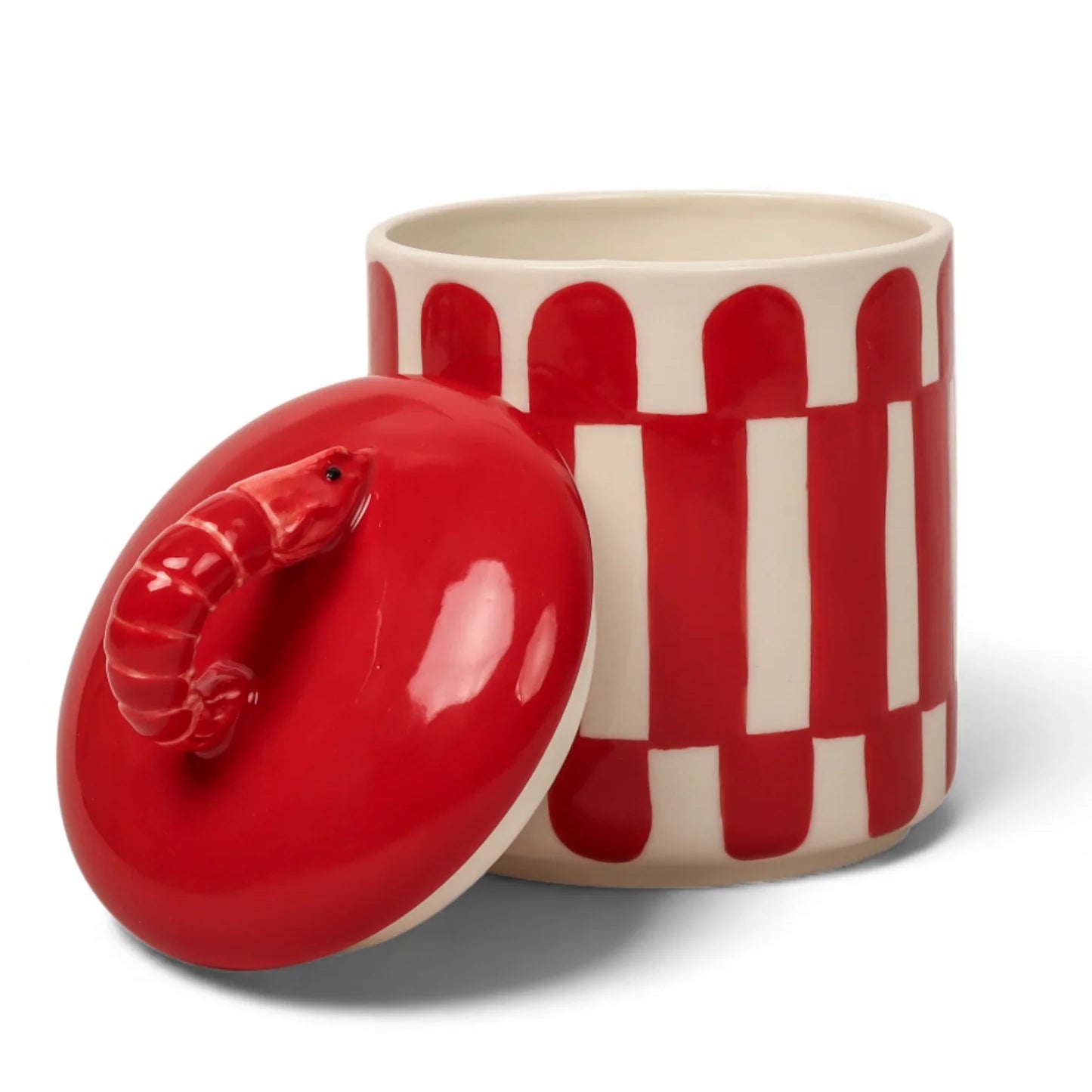 Seaview Stoneware Prawn Cannister