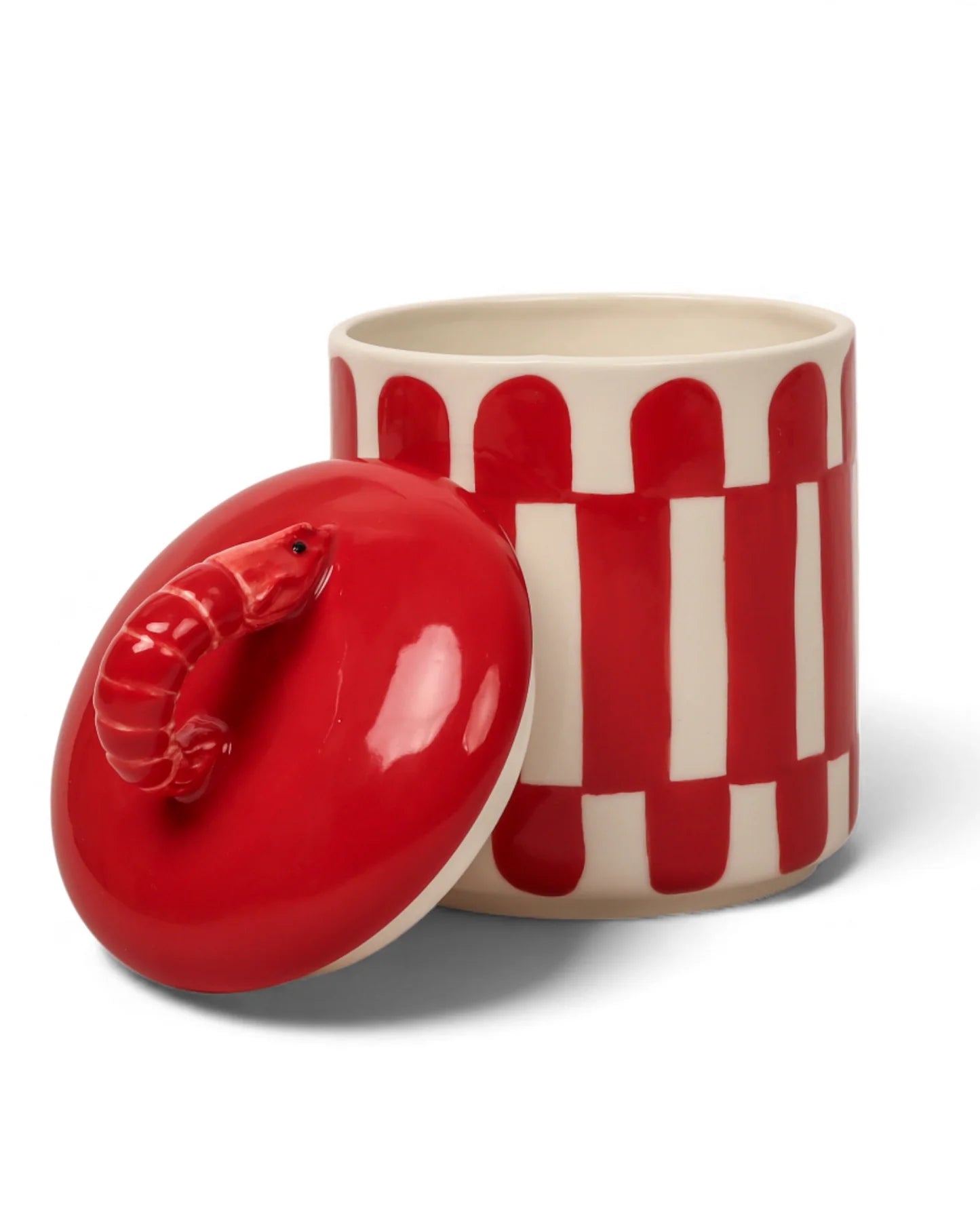 Seaview Stoneware Prawn Cannister