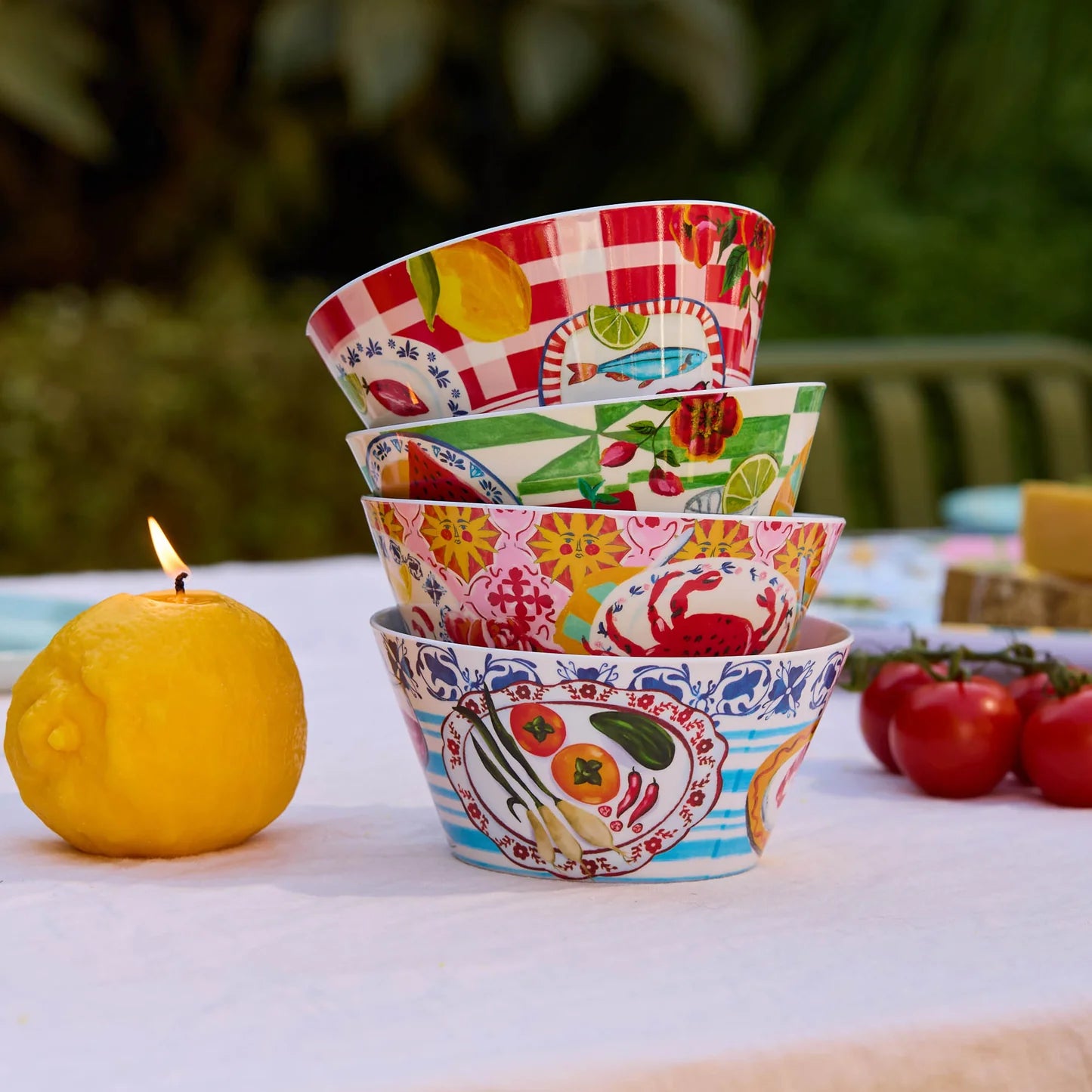 Italian Summer - set of 4 Bowls