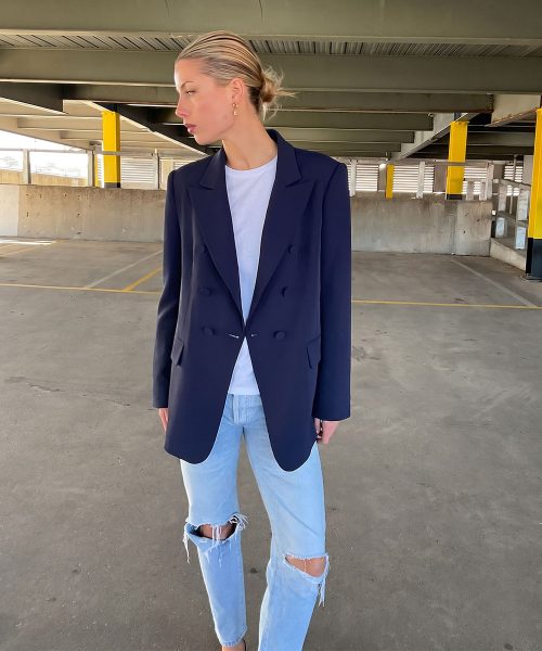 Solid Navy Blazers  - No Stripes