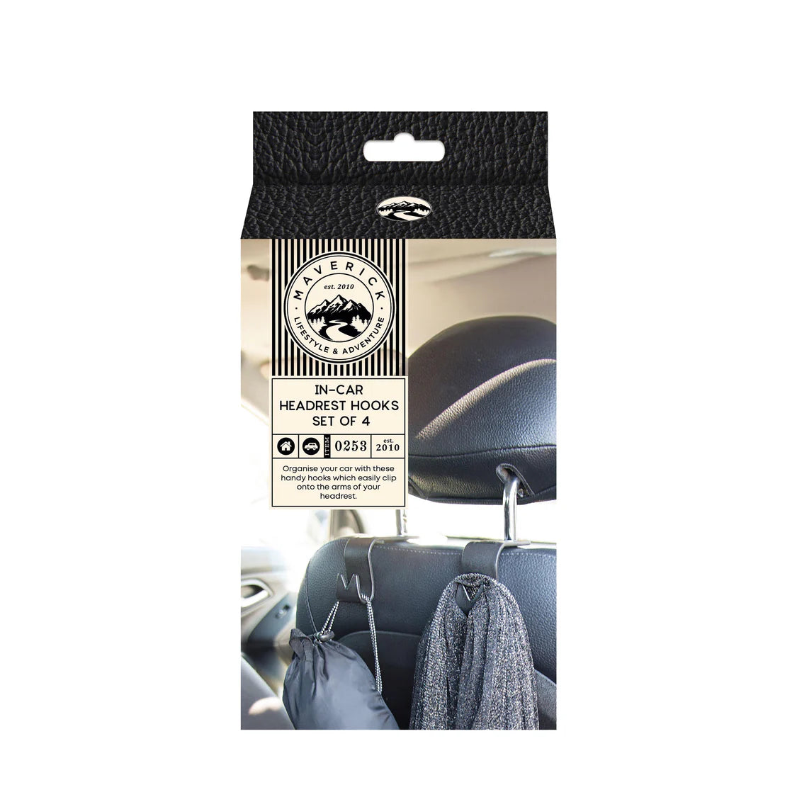 Maverick In-Car Headrest Hooks