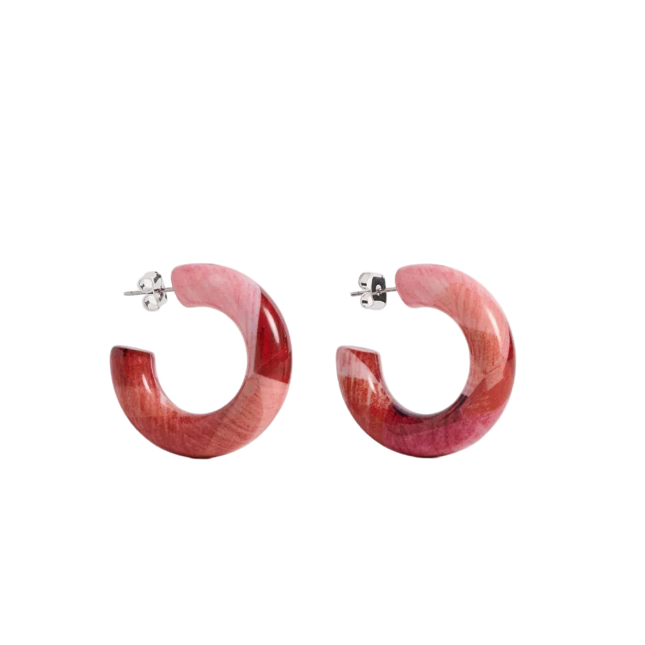 Resso - Fuschia Komi Print Hoop