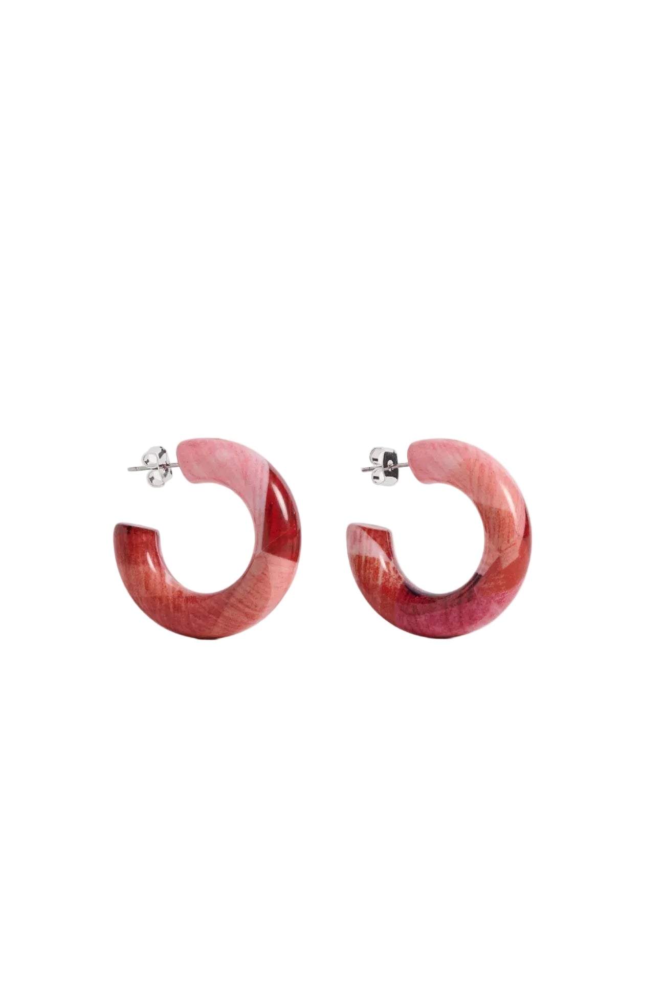 Resso - Fuschia Komi Print Hoop