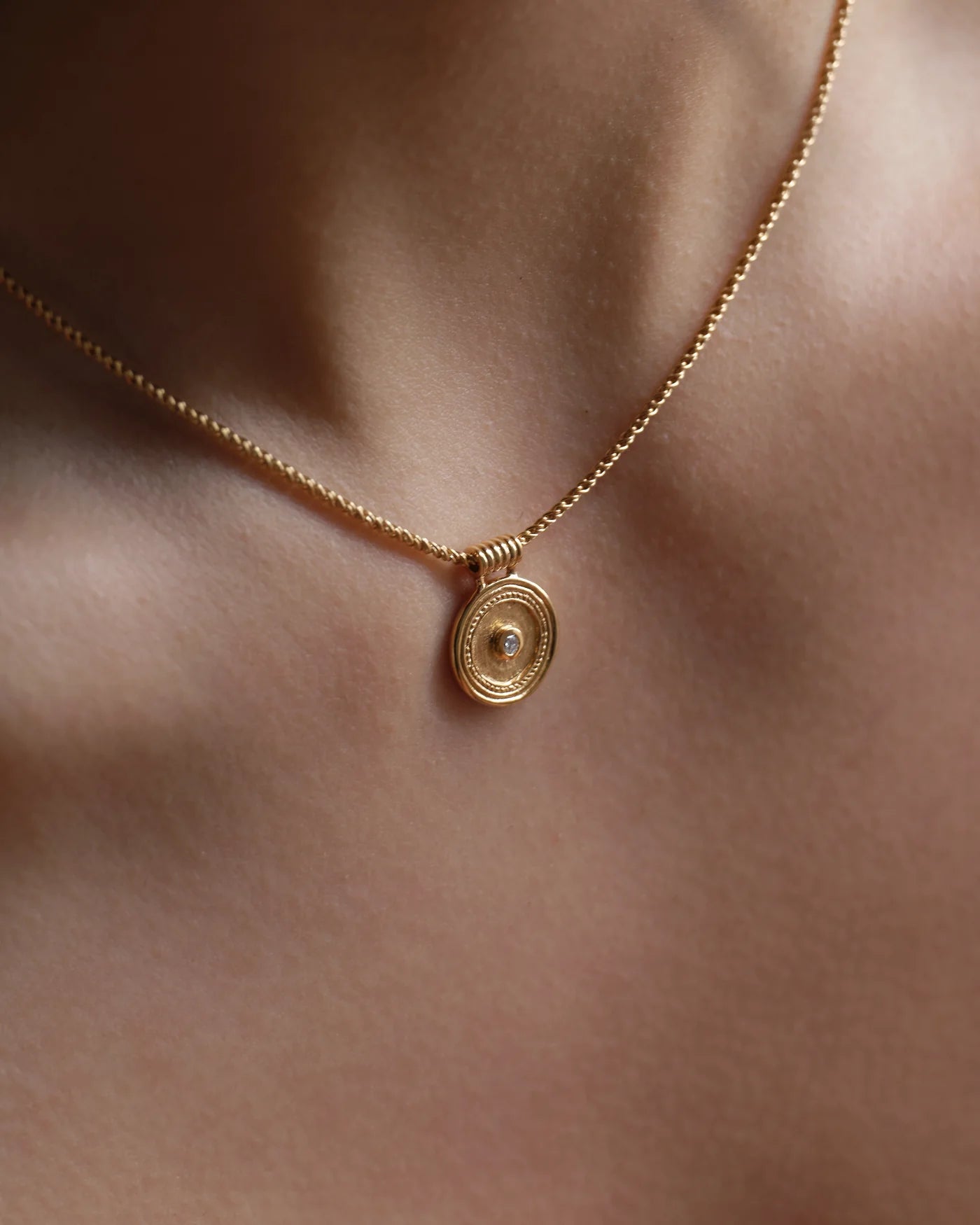 Capella Coin Necklace - Gold Vermeil