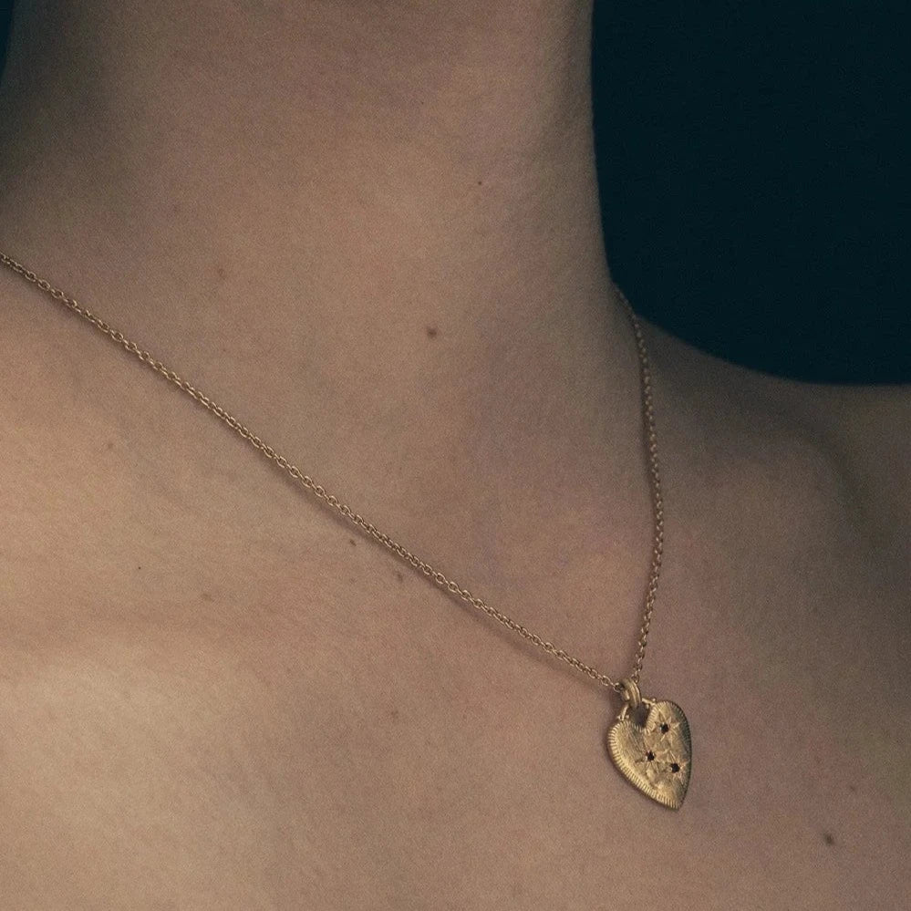 Etti Necklace - Gold Vermeil - Ruby Stone