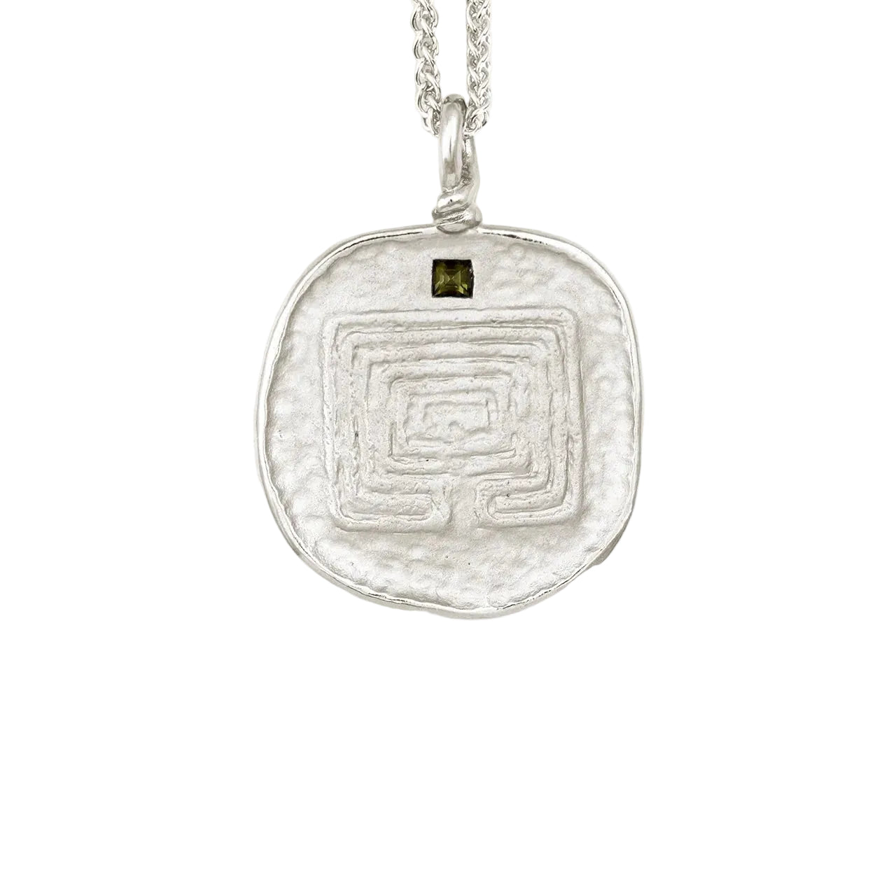 Labyrinth Necklace - Silver