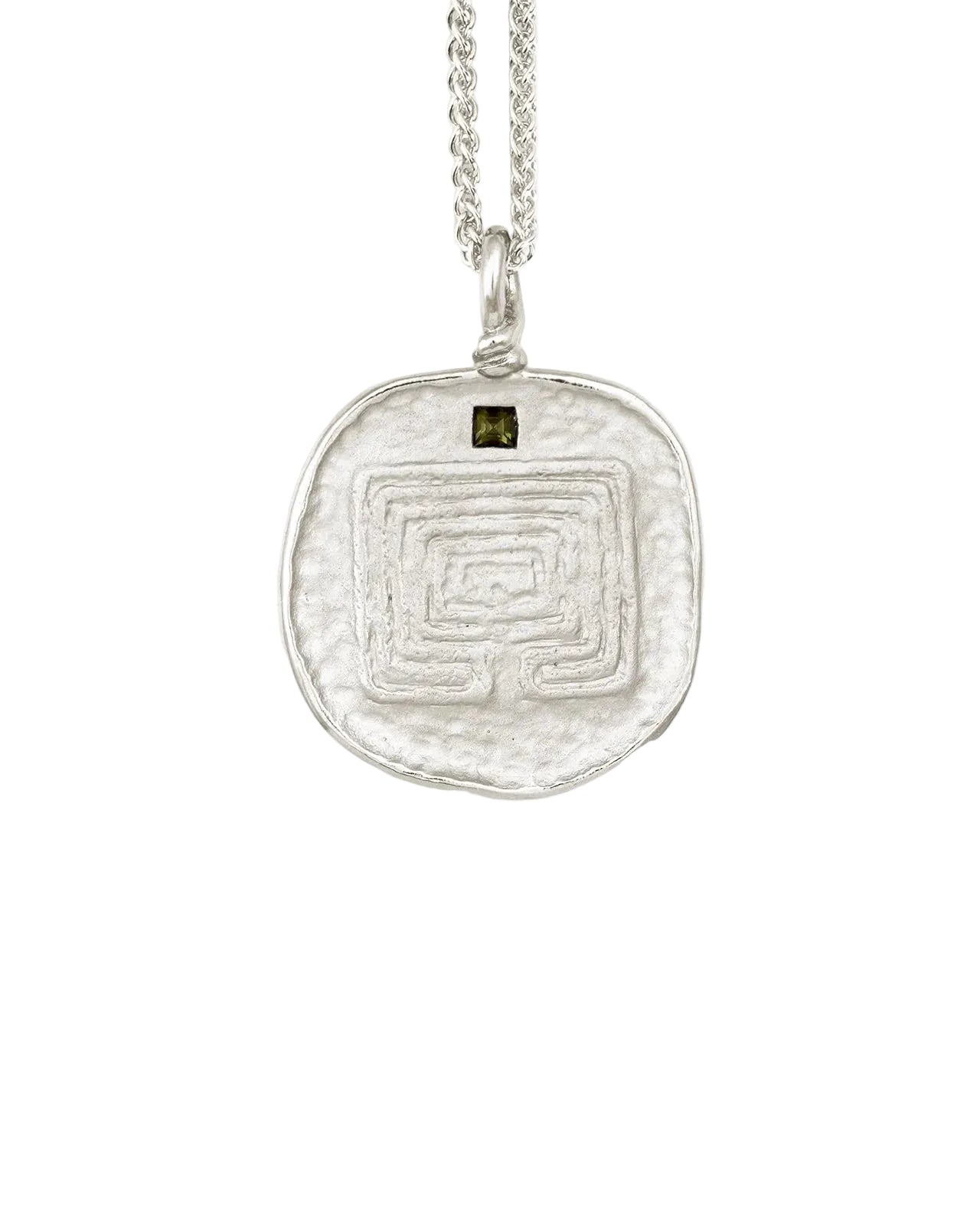 Labyrinth Necklace - Silver